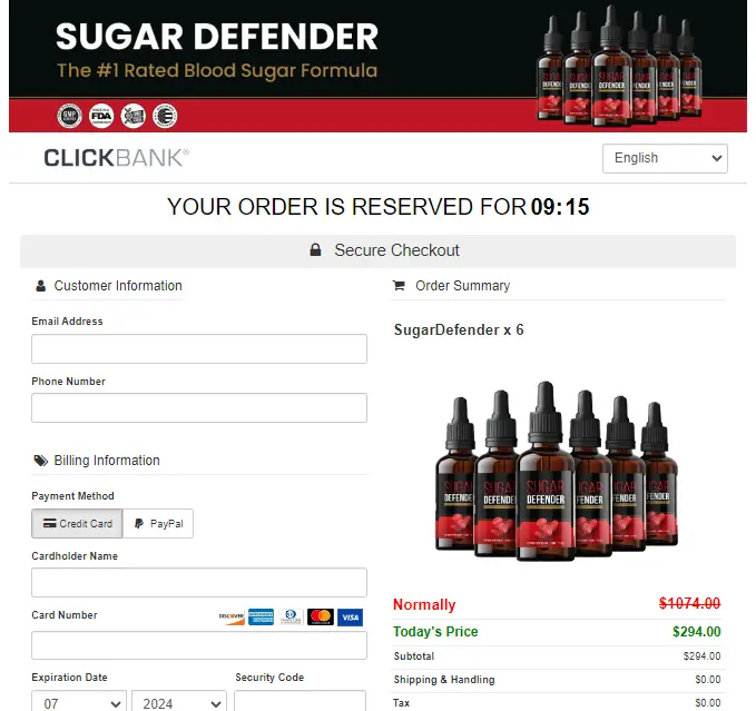 Sugar Defender order